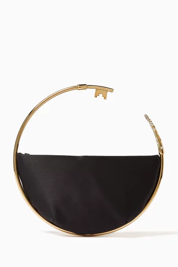 Key Eternity Clutch in Satin