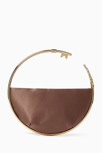 Key Eternity Clutch in Satin