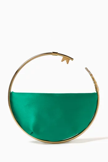 Key Eternity Clutch in Satin
