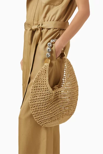 Crochet Tote Bag in Raffia
