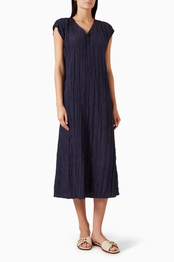 V-neck Dress in Crushed-silk