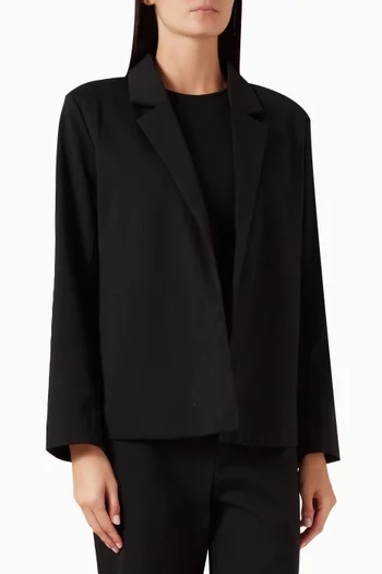 Open-front Blazer in Cotton-blend