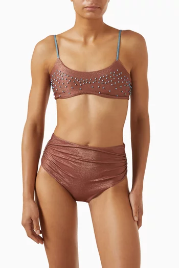 Mavi Embellished Bikini Top