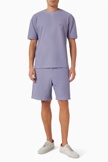 Micro-logo T-shirt in Mesh