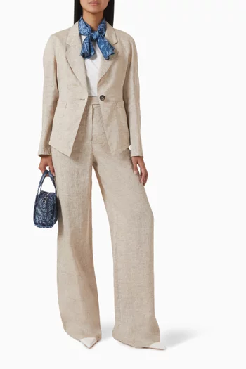 Straight-fit Pants in Linen