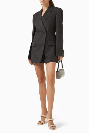 فستان قصير بنمط جاكيت