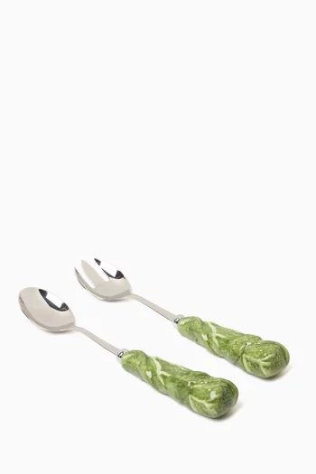 Radicchio Serving Spoon & Fork Set
