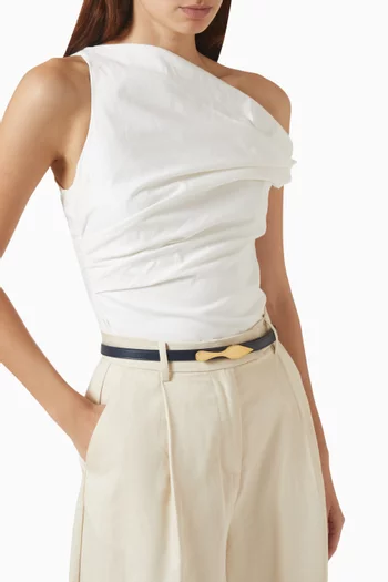 Bettina Reversible Belt in Calf Leather