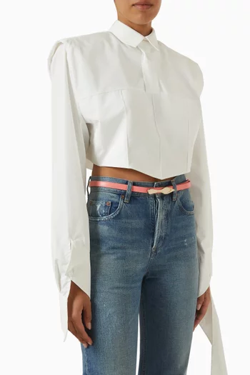 Bettina Reversible Belt in Calf Leather