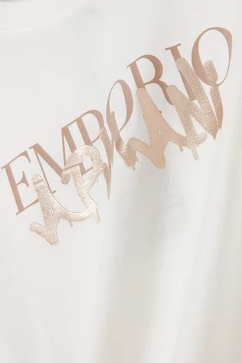 Text Logo T-shirt in Cotton