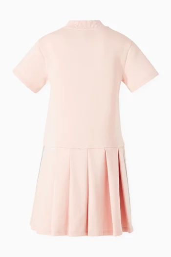 Logo-patch Pleated Dress