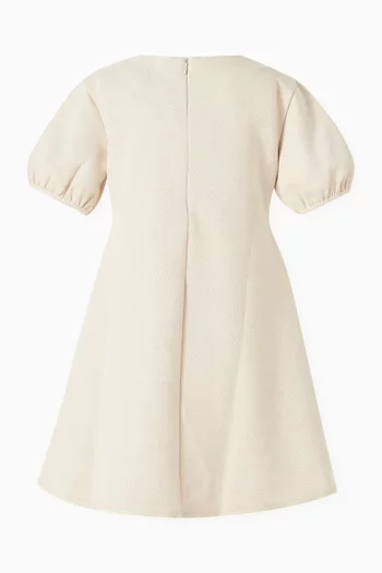 Logo A-line Dress in Double-jersey