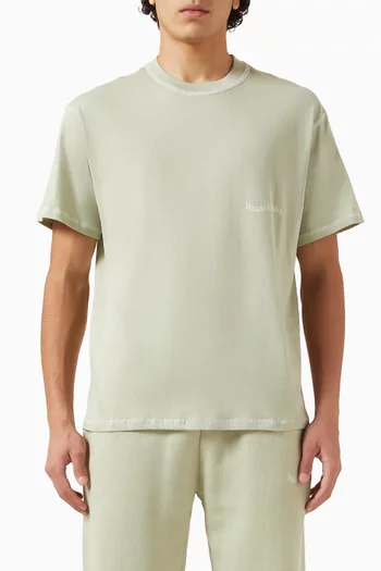 Wordmark Reverse Stitched T-shirt in Cotton