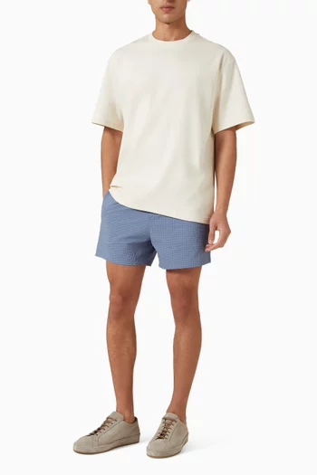 Calo Swim Shorts in Seersucker