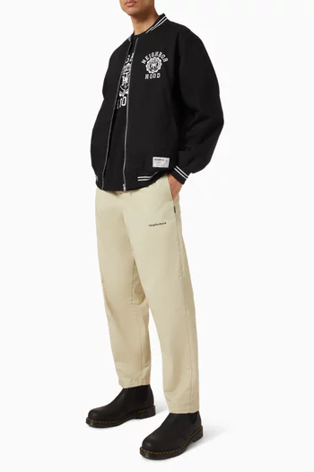 Zip Award Jacket in Cotton