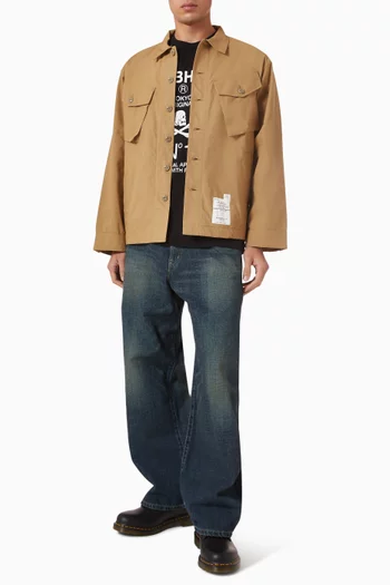 Fatigue Buttoned Shirt in Cotton