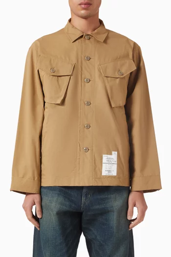 Fatigue Buttoned Shirt in Cotton