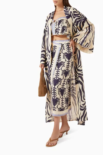 Boa Whisper Kimono in Linen