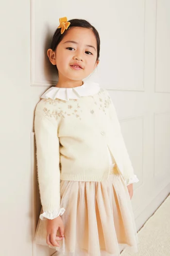 Gold Embroidered Cardigan