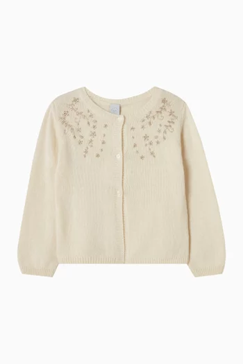 Gold Embroidered Cardigan