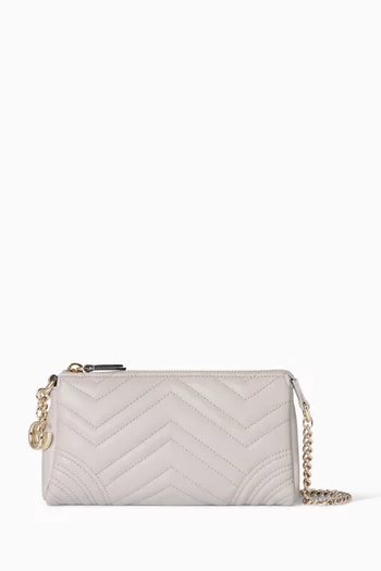 Small GG Marmont Shoulder Bag in Leather