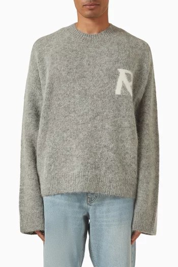 Logo Sweater in Knit
