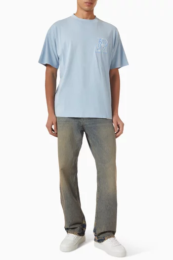 Western Initial T-shirt in Cotton