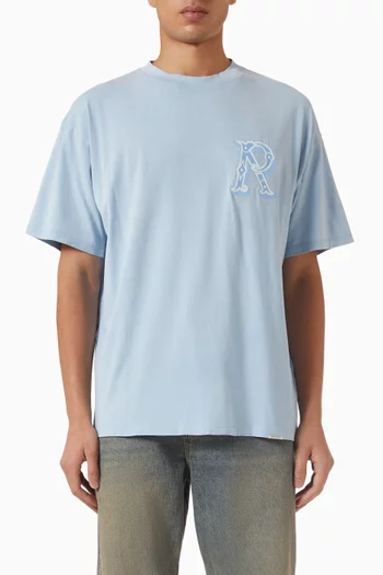 Western Initial T-shirt in Cotton