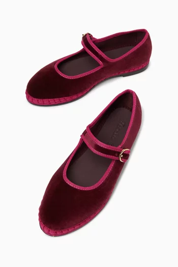 Ursula Mary Jane Shoes in Velvet