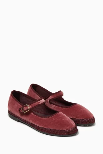 O'Brien Mary Jane Shoes in Velvet