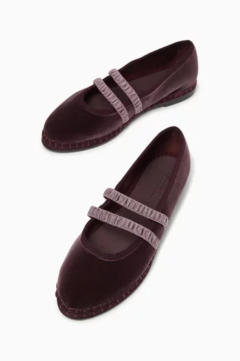 Laurance Mary Jane Shoes in Velvet