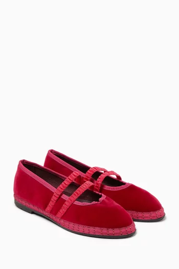Laurance Mary Jane Shoes in Velvet