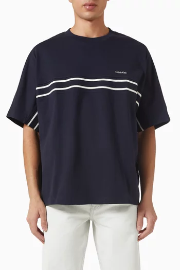 Logo Jacquard T-shirt in Jersey