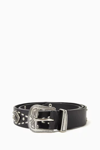 Studded Belt in Leather