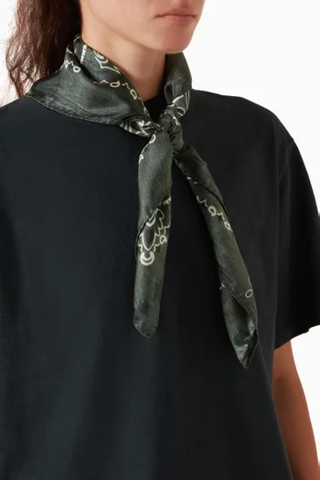 Paisley-print Scarf in Silk