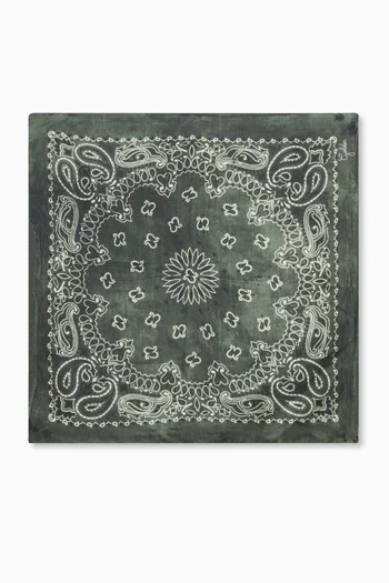 Paisley-print Scarf in Silk