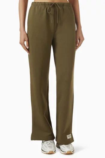 Straight Leg Sweatpants in Cotton Fleece
