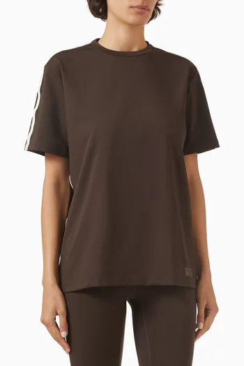 Contrast Stripe T-shirt in Softskin