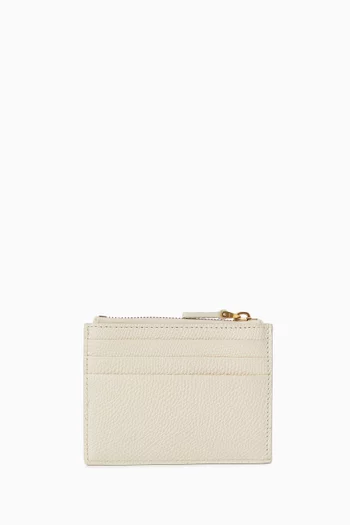 حافظة بطاقات تشيري فيك جلد عجل بارز الملمس