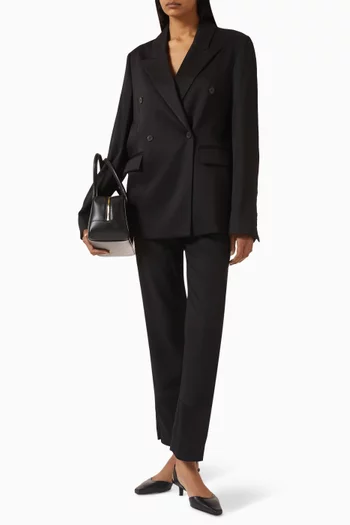 Horn LDS Double-breasted Jacket in Wool-blend
