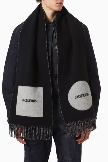 Rond Carré Scarf in Virgin Wool