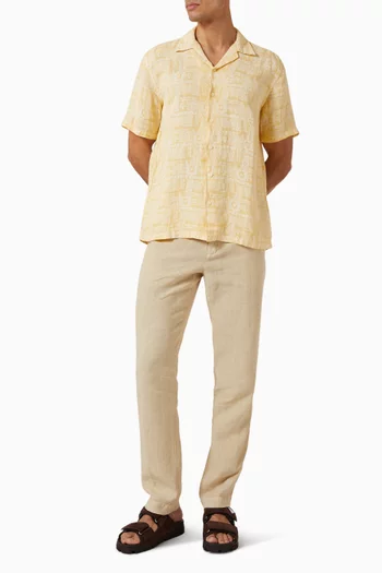 Printed Shirt in Linen