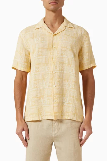 Printed Shirt in Linen