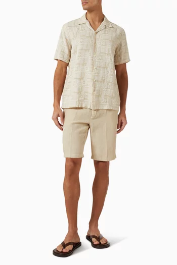Printed Shirt in Linen
