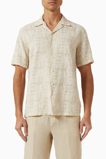 Printed Shirt in Linen