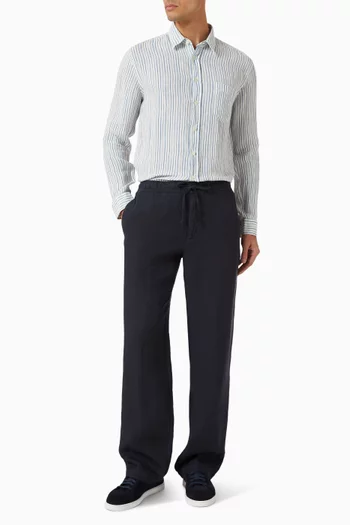 Drawstring Pants in Linen