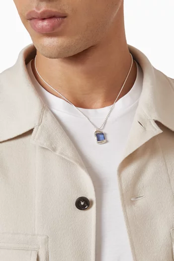 Rose Pendant Necklace in 925 Sterling Silver