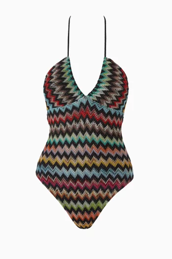Halterneck One-piece Swimsuit