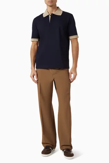 Striped Pants in Wool-nylon
