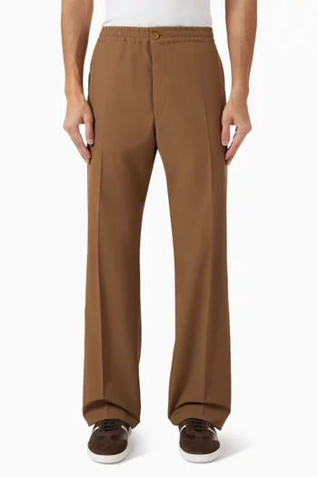 Striped Pants in Wool-nylon